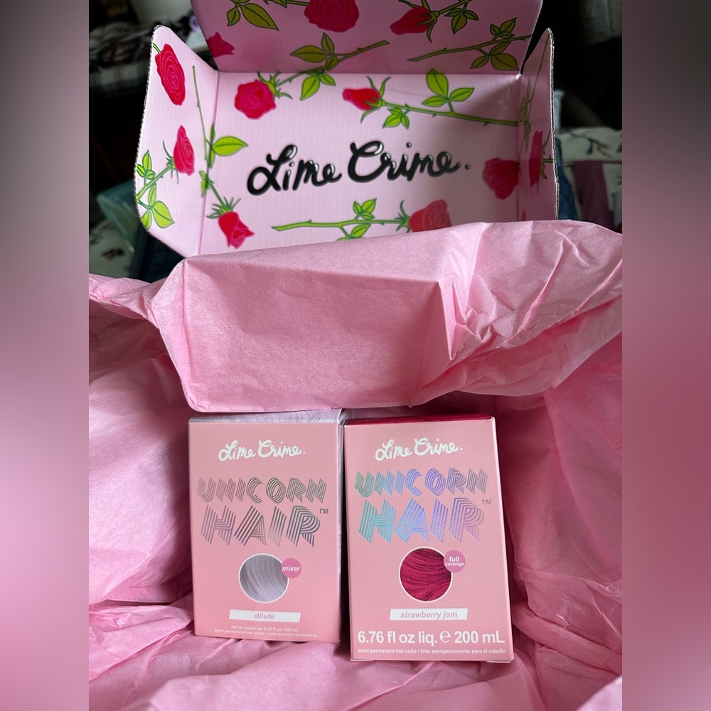 Lime Crime Unicorn Hair Bundle - Dilute & Strawberry Jam! 🍓